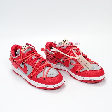 Nike Off-White x Dunk Low University Red CT0856-600 University Red/University Red/Wolf Grey Mens Womens Shoes