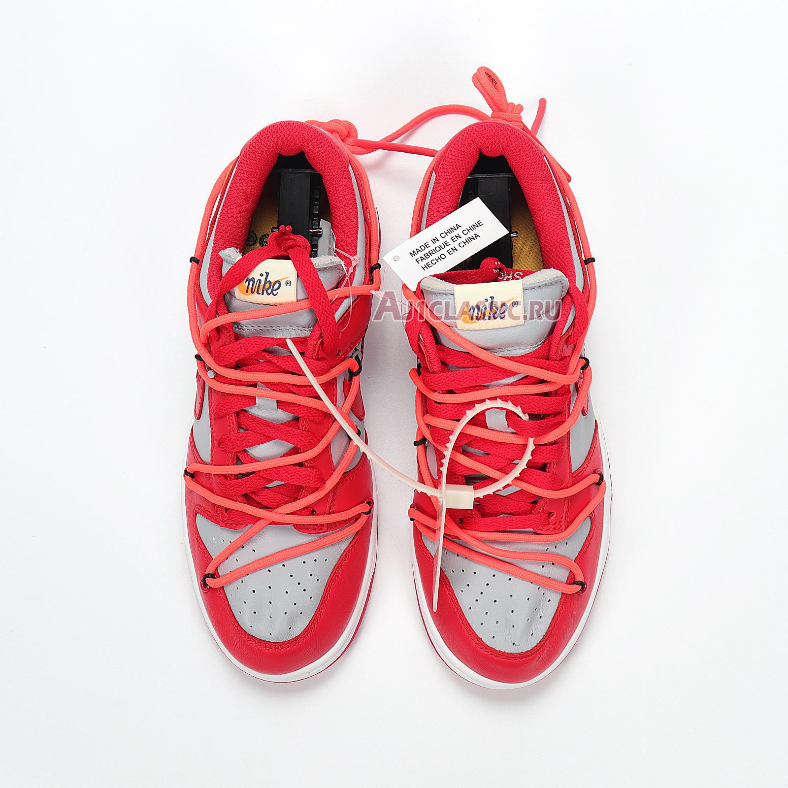 New Nike Off-White x Dunk Low "University Red" CT0856-600 Shoes