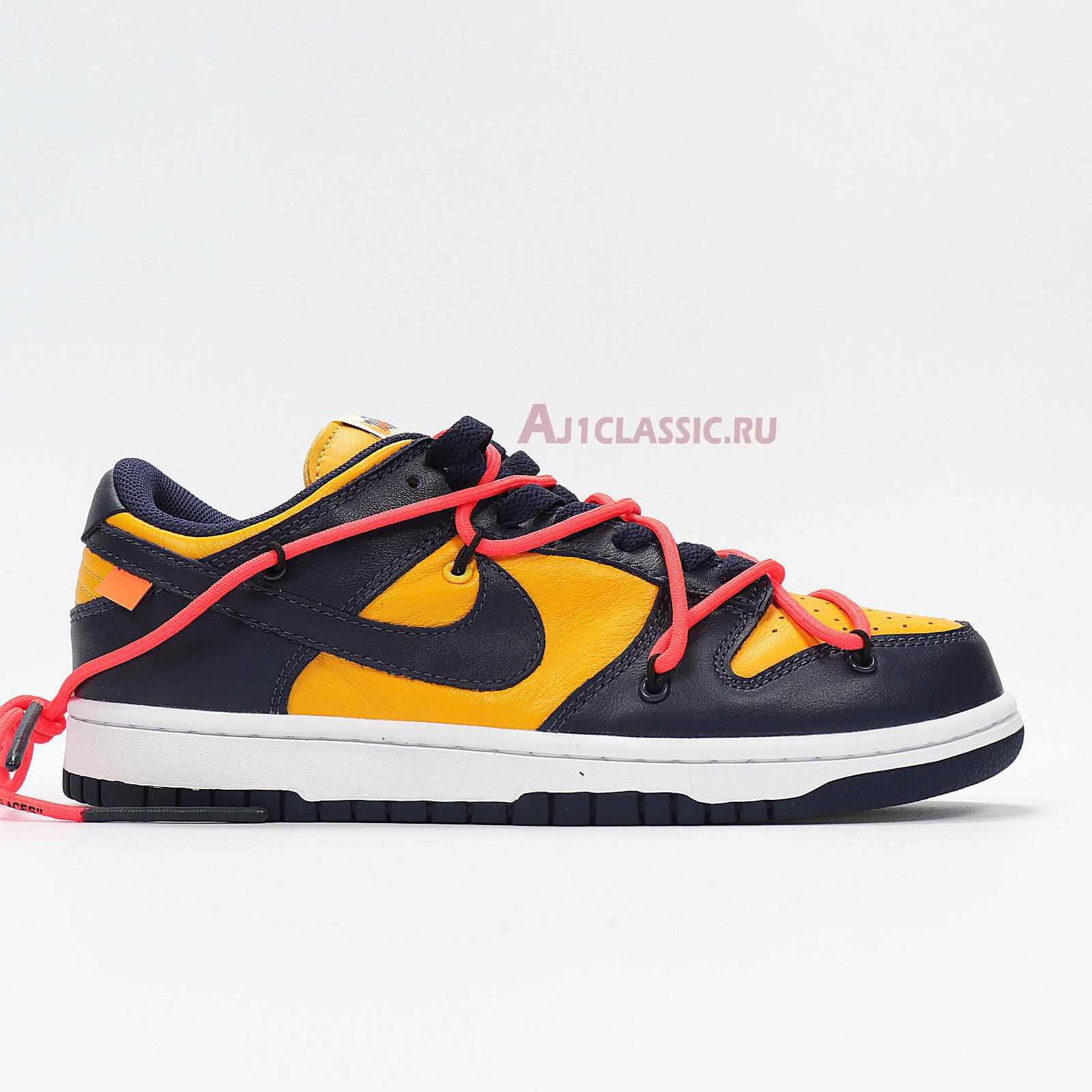 New Nike Off-White x Dunk Low "University Gold" CT0856-700 Shoes