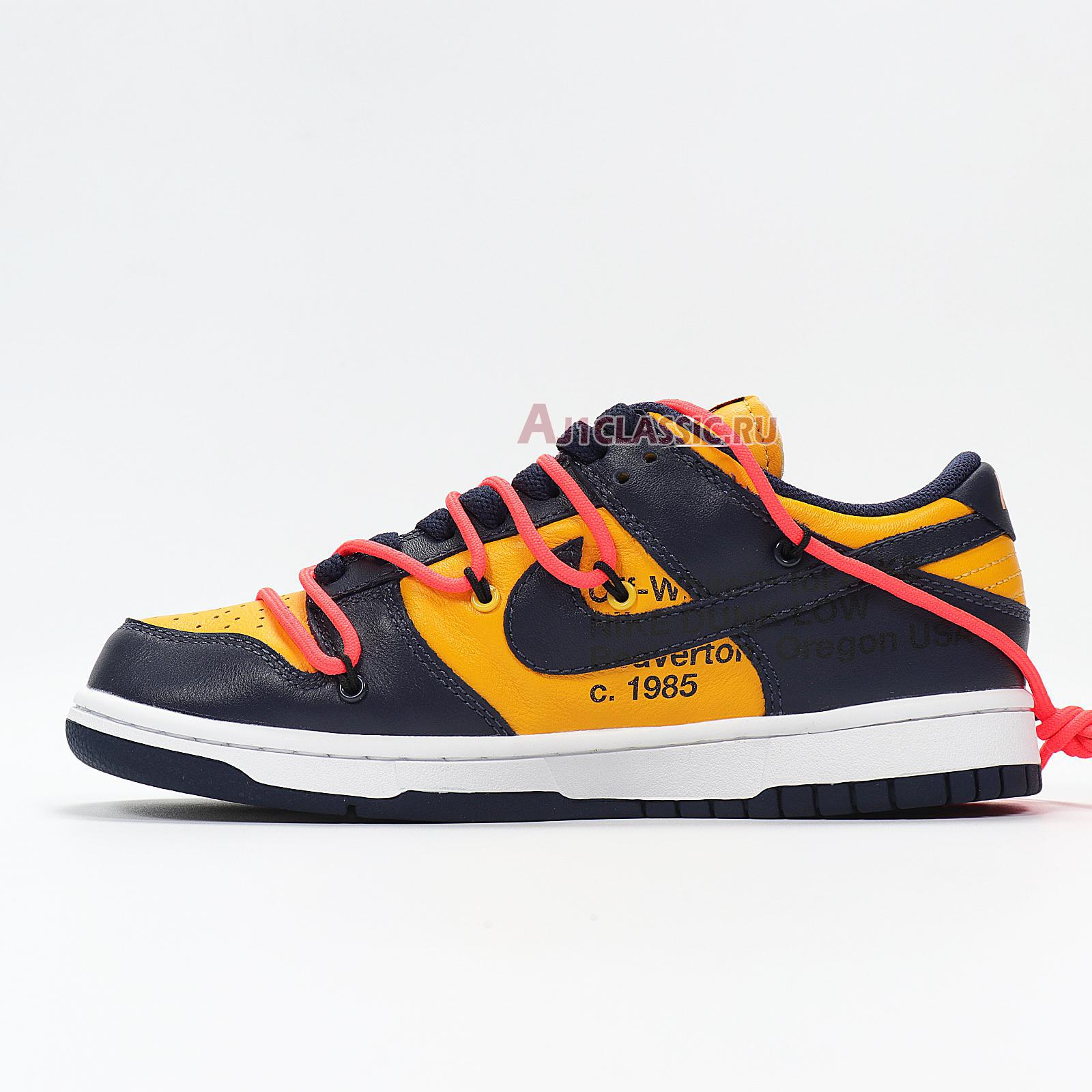 New Nike Off-White x Dunk Low "University Gold" CT0856-700 Shoes