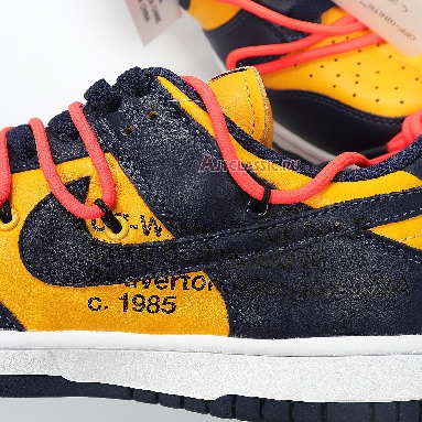 Nike Off-White x Dunk Low University Gold CT0856-700 University Gold/Midnight Navy/White Mens Womens Shoes