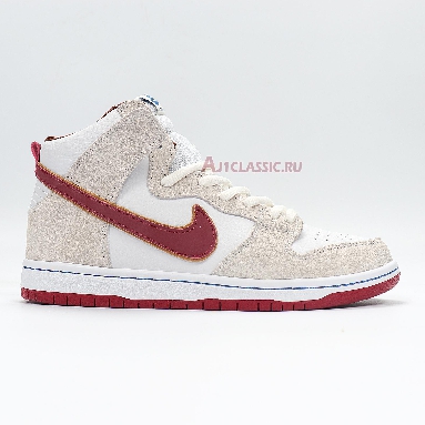 Nike Dunk High SB Sail CV9499-100 Sail/Wheat-Sail-Team Crimson Mens Womens Shoes