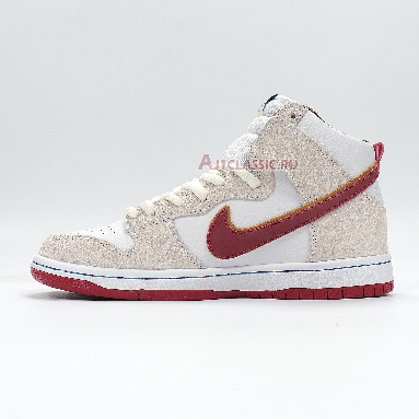 Nike Dunk High SB Sail CV9499-100 Sail/Wheat-Sail-Team Crimson Mens Womens Shoes