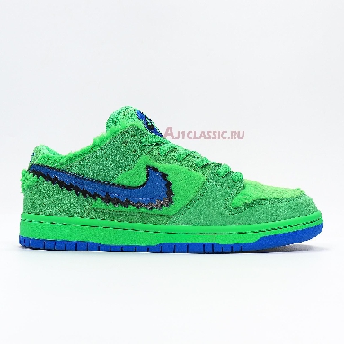 Nike Grateful Dead x Dunk Low SB Green Bear CJ5378-300 Electric Green/Game Royal/Black Mens Womens Shoes