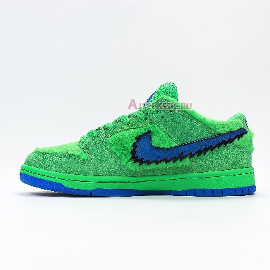 Nike Grateful Dead x Dunk Low SB Green Bear CJ5378-300 Electric Green/Game Royal/Black Mens Womens Shoes