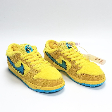 Nike Grateful Dead x Dunk Low SB Yellow Bear CJ5378-700 Opti Yellow/Blue Fury Mens Womens Shoes