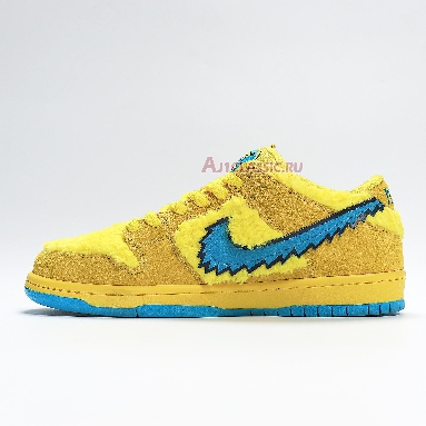 Nike Grateful Dead x Dunk Low SB Yellow Bear CJ5378-700 Opti Yellow/Blue Fury Mens Womens Shoes