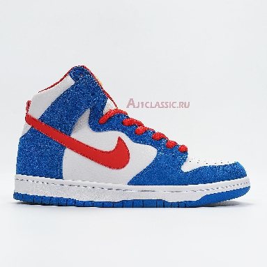 Nike Dunk High SB Doraemon CI2692-400 Light Photo Blue/Light Photo Blue/Speed Yellow/University Red Mens Womens Shoes