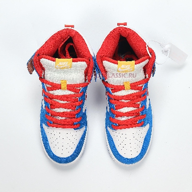 Nike Dunk High SB Doraemon CI2692-400 Light Photo Blue/Light Photo Blue/Speed Yellow/University Red Mens Womens Shoes