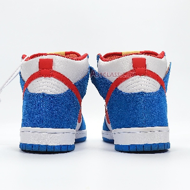 Nike Dunk High SB Doraemon CI2692-400 Light Photo Blue/Light Photo Blue/Speed Yellow/University Red Mens Womens Shoes