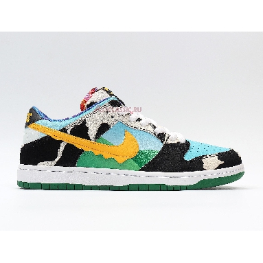 Nike Ben Jerrys x Dunk Low SB Chunky Dunky CU3244-100 White/Lagoon Pulse/Black/University Gold Mens Womens Shoes