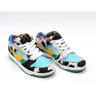 Nike Ben Jerrys x Dunk Low SB Chunky Dunky CU3244-100 White/Lagoon Pulse/Black/University Gold Mens Womens Shoes