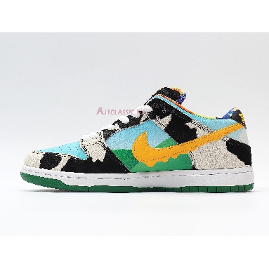 Nike Ben Jerrys x Dunk Low SB Chunky Dunky CU3244-100 White/Lagoon Pulse/Black/University Gold Mens Womens Shoes