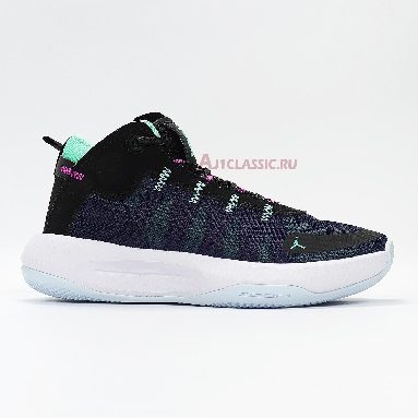 Air Jordan Jumpman 2020 PF Flight BQ3448-005 Black/Green Glow-Blue Void Sneakers