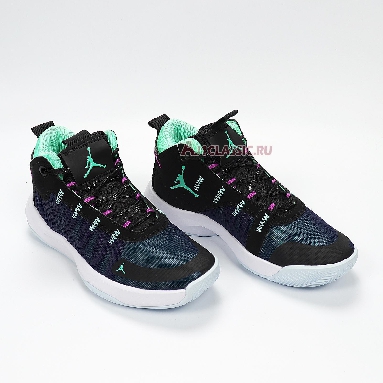 Air Jordan Jumpman 2020 PF Flight BQ3448-005 Black/Green Glow-Blue Void Mens Womens Shoes