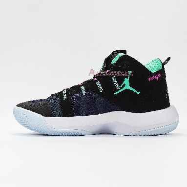 Air Jordan Jumpman 2020 PF Flight BQ3448-005 Black/Green Glow-Blue Void Sneakers