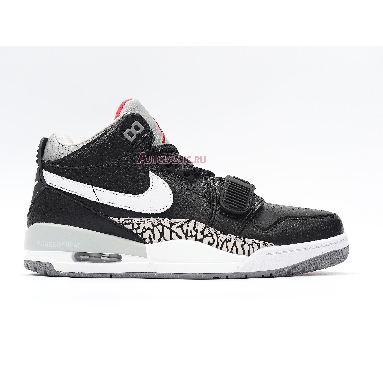 Air Jordan Legacy 312 Low Black Cement AV3928-001 Black/Varsity Red-Black-Cement Grey Mens Womens Shoes