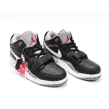 Air Jordan Legacy 312 Low Black Cement AV3928-001 Black/Varsity Red-Black-Cement Grey Mens Womens Shoes