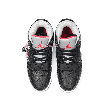 Air Jordan Legacy 312 Low Black Cement AV3928-001 Black/Varsity Red-Black-Cement Grey Mens Womens Shoes