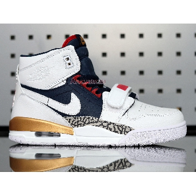 Air Jordan Legacy 312 Dream Team AV3922-101 White/Midnight Navy-Varsity Red Sneakers