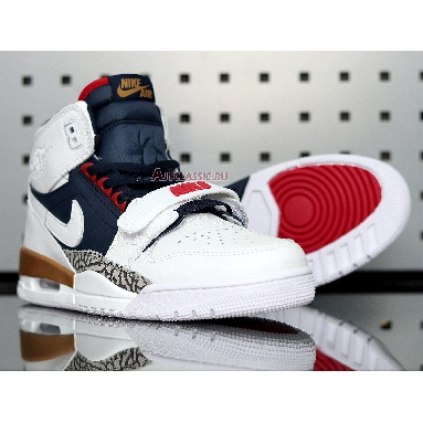 Air Jordan Legacy 312 Dream Team AV3922-101 White/Midnight Navy-Varsity Red Sneakers