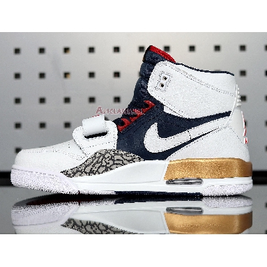 Air Jordan Legacy 312 Dream Team AV3922-101 White/Midnight Navy-Varsity Red Sneakers