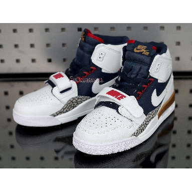 Air Jordan Legacy 312 Dream Team AV3922-101 White/Midnight Navy-Varsity Red Sneakers