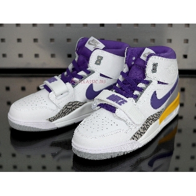 Air Jordan Legacy 312 Lakers AV3922-157 White/Field Purple-Amarillo Sneakers