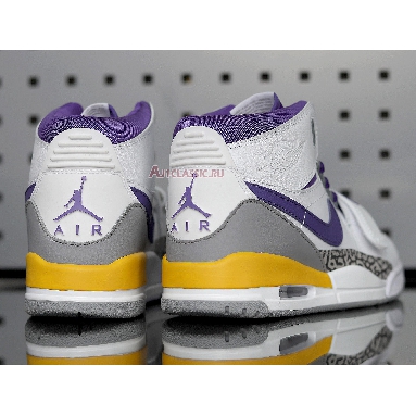 Air Jordan Legacy 312 Lakers AV3922-157 White/Field Purple-Amarillo Mens Womens Shoes