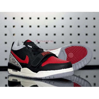 Air Jordan Legacy 312 Low Bred Cement CD9054-006 Black/Black-Cement Grey-Gym Red Mens Womens Shoes