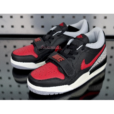 Air Jordan Legacy 312 Low Bred Cement CD9054-006 Black/Black-Cement Grey-Gym Red Mens Womens Shoes