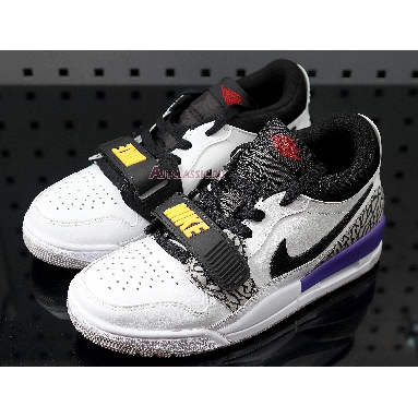 Air Jordan Legacy 312 Low Lakers CD7069-108 Summit White/Varsity Red/Black/Varsity Purple/University Gold Sneakers