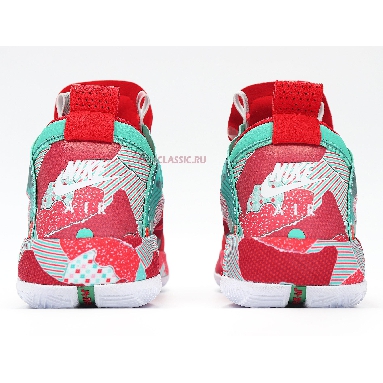 Air Jordan 34 Wrapping Paper Christmas PE BQ3381-301 Red/Green/Grey Sneakers