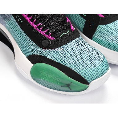 Air Jordan 34 Blue Void BQ3381-400 Blue Void/Green Glow-Black-Metallic Silver Mens Womens Shoes