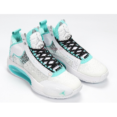 Air Jordan 34 PF Guo Ailun PE BQ3381-103 White/Metallic Silver/Aurora Green Mens Womens Shoes