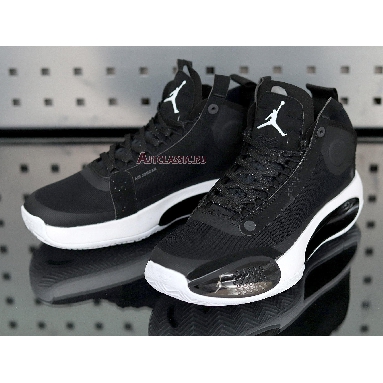 Air Jordan 34 Eclipse AR3240-001 Black/Black-Metallic Silver Mens Womens Shoes