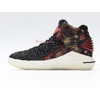 Air Jordan 32 PF CNY Chinese New Year AJ6333-042 Black/University Red/White-Metallic Gold Mens Womens Shoes