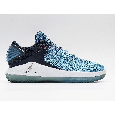 Air Jordan 32 Low PF Win Like 82 AH3347-401 University Blue/Midnight Navy-White Sneakers