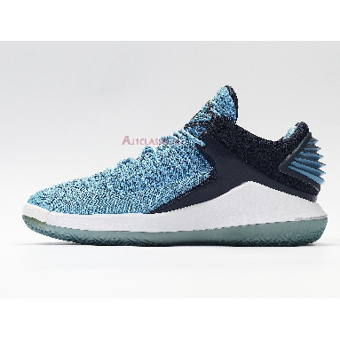 Air Jordan 32 Low PF Win Like 82 AH3347-401 University Blue/Midnight Navy-White Sneakers