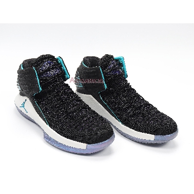 Air Jordan 32 CEO AA1235-003 Black/White-Court Purple-Turbo Green Sneakers