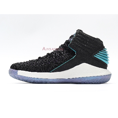 Air Jordan 32 CEO AA1235-003 Black/White-Court Purple-Turbo Green Sneakers