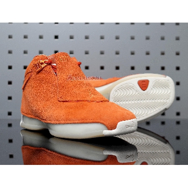 Air Jordan 18 Retro Orange Suede AA2494-801 Campfire Orange/Campfire Orange-Sail Sneakers