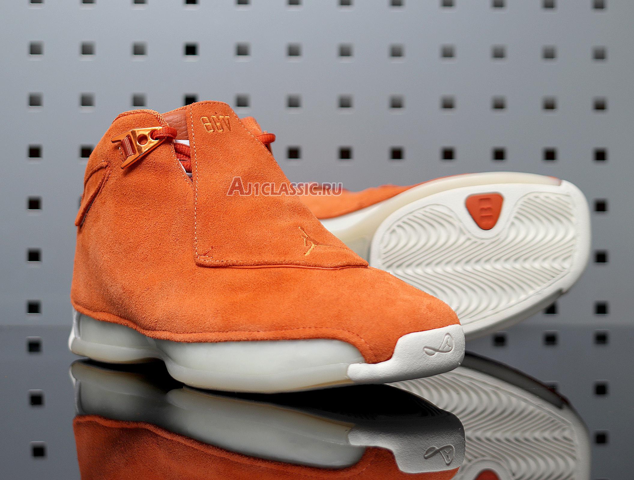 New Air Jordan 18 Retro "Orange Suede" AA2494-801 Shoes