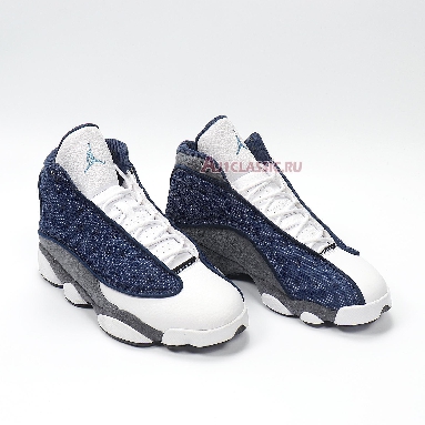 Air Jordan 13 Retro 2020 Flint 414571-404 Navy/Flint Grey-White-University Blue Mens Womens Shoes