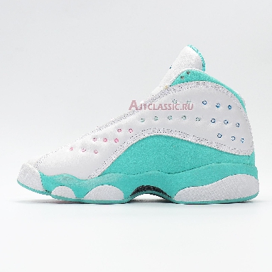 Air Jordan 13 Retro GS Aurora Green 439358-100 White/Soar-Aurora Green-Digital Pink Sneakers