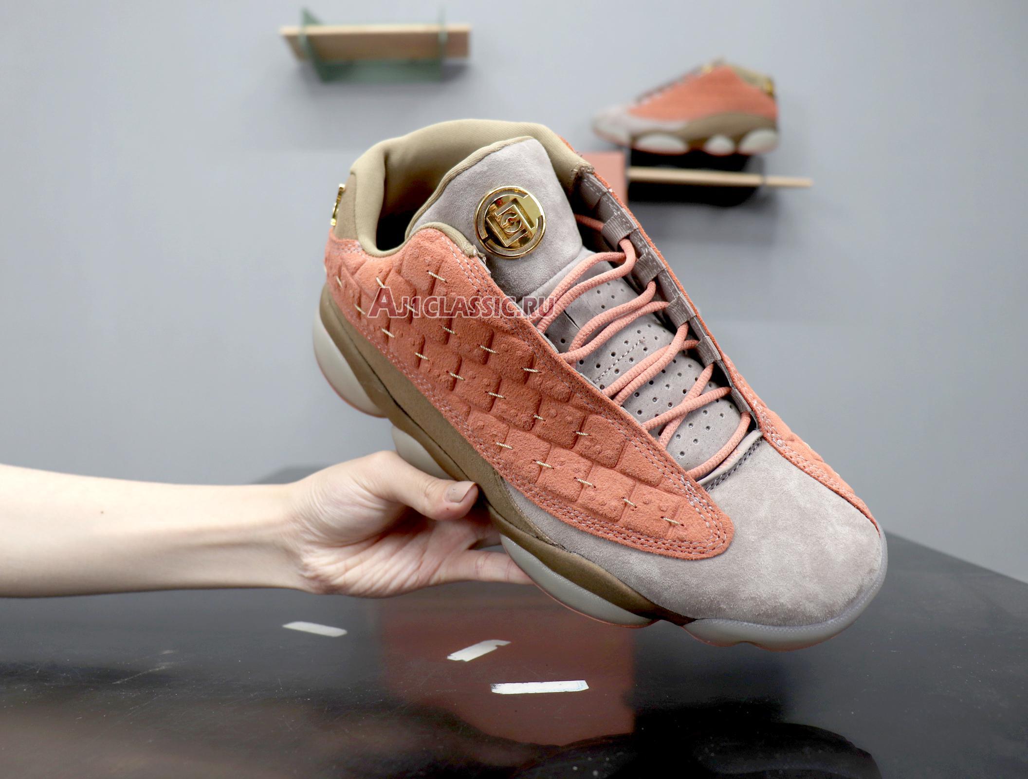 New CLOT x Air Jordan 13 Retro Low NRG "Terracotta" AT3102-200 Shoes