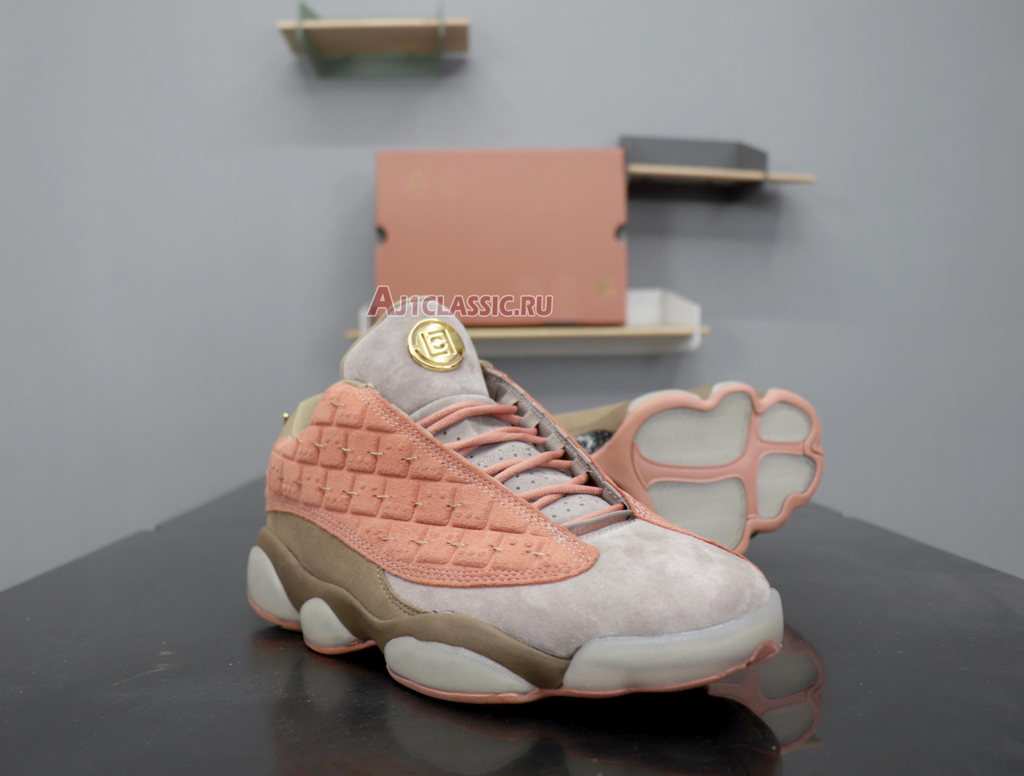 New CLOT x Air Jordan 13 Retro Low NRG "Terracotta" AT3102-200 Shoes