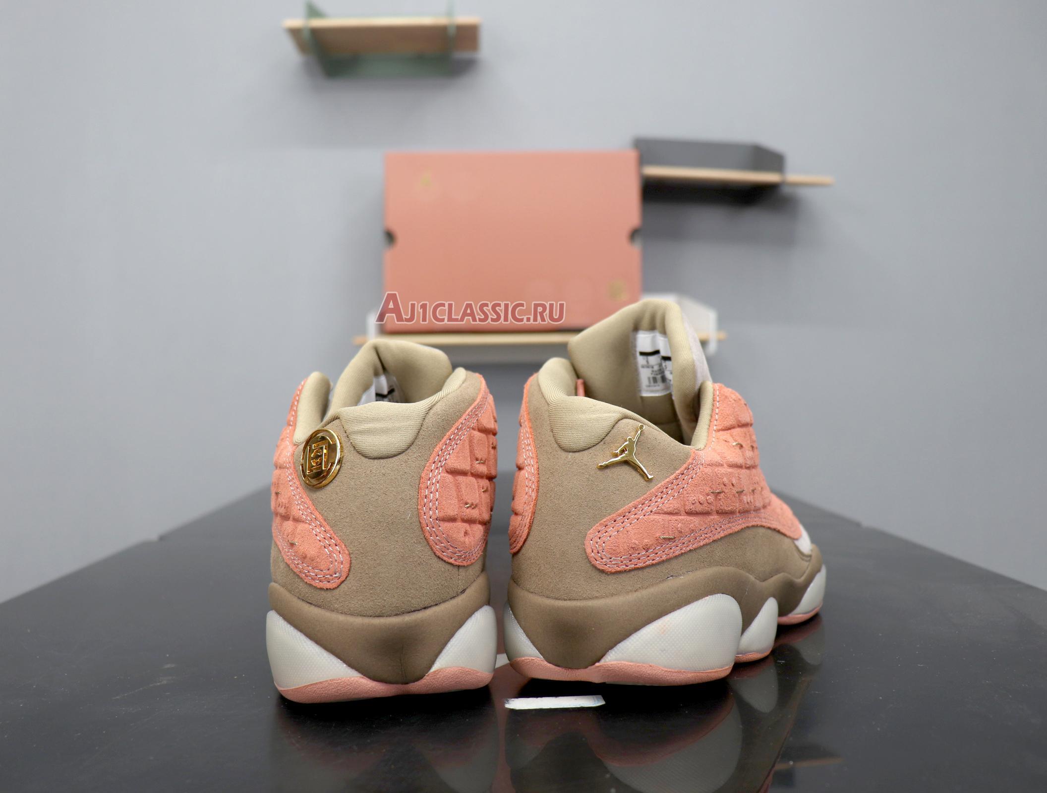 New CLOT x Air Jordan 13 Retro Low NRG "Terracotta" AT3102-200 Shoes