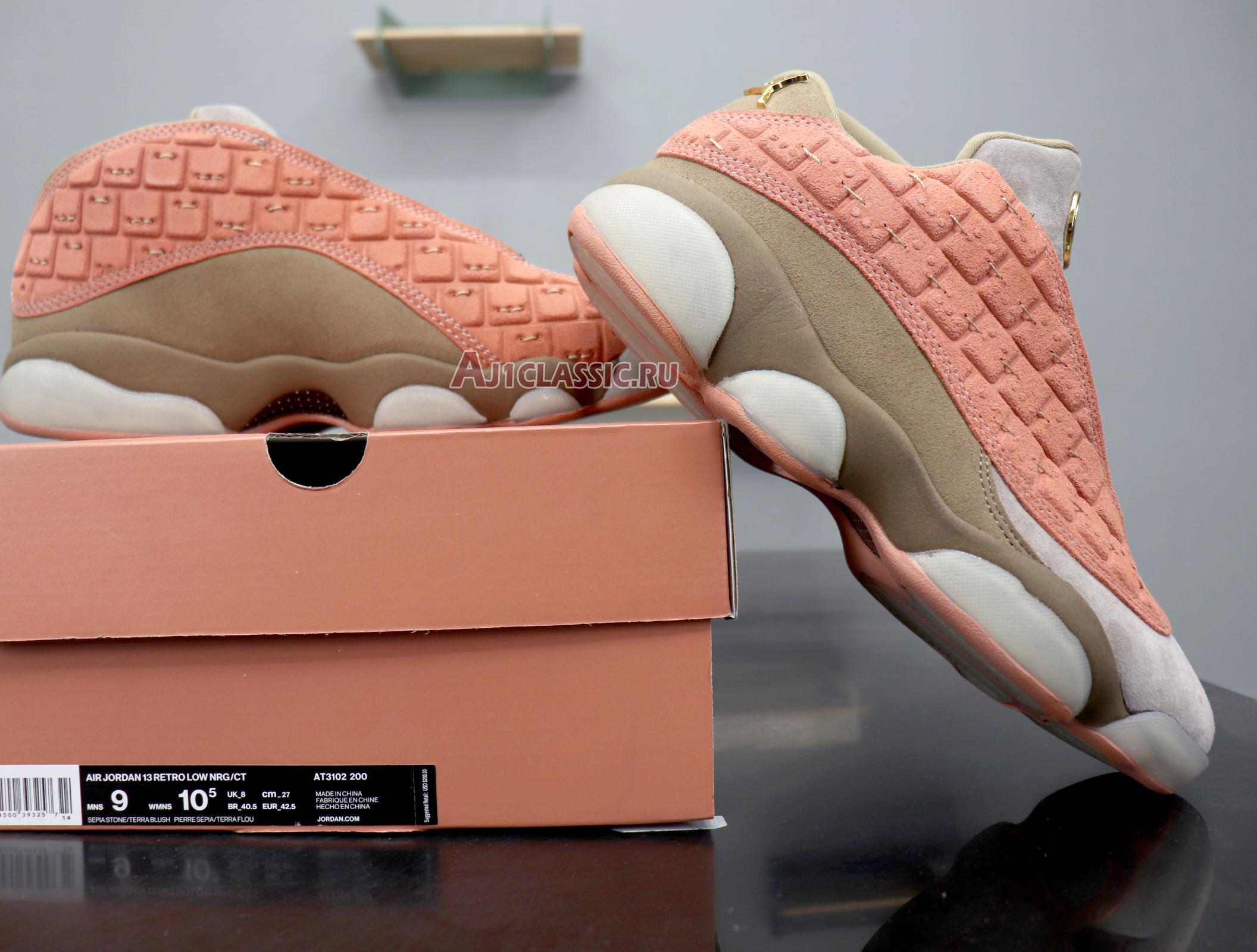 New CLOT x Air Jordan 13 Retro Low NRG "Terracotta" AT3102-200 Shoes