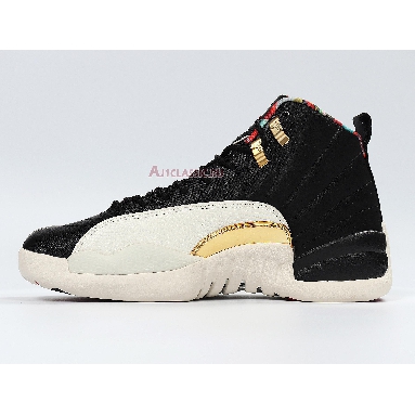 Air Jordan 12 Retro 2019 Chinese New Year CI2977-006 Black/Sail-Metallic Gold-True Red Sneakers